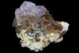 Lustrous Purple Cubic Fluorite Crystals - Morocco #80290-1